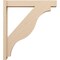 Ekena Millwork 6-in W x 36-in D x 40-in H Funston Block Rough Cedar Woodgrain TimberThane Outlooker, Primed Tan OUTUR060X36X40FST44RCPR - alternate 2